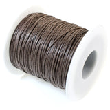 Brown 1mm Waxed Cotton Cord, 70 Meters, Macrame, Beading String