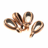 4 Copper Nouveau Pendant Bails | TierraCast Pendant Holders for Necklaces