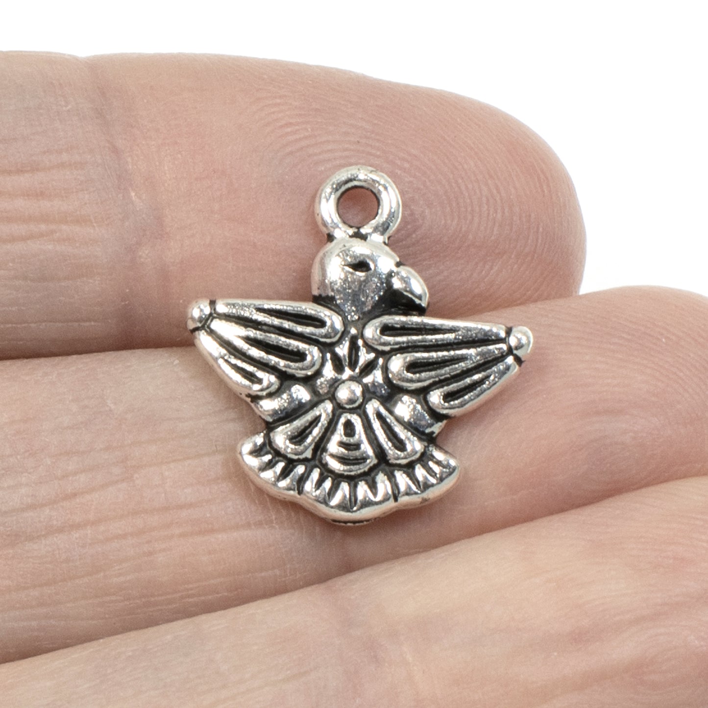 4 Thunderbird Charms - TierraCast Pewter - Transformative Spiritual DIY Jewelry