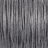 Medium Gray 1mm Waxed Cotton Cord, 70 Meters, Macrame, Beading String
