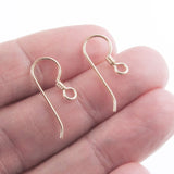 10 Gold Filled Ear Wire + Coil Accent, TierraCast Earring Hooks for DIY Jewelry
