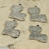 8 State Of Louisiana Alloy Pendants for Jewelry Making & Crafts
