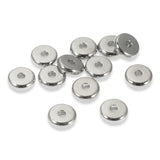 Silver 6mm Disk Beads, TierraCast Smooth Contemporary Spacer 25/Pkg