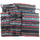 Striped Ethnic Style Fabric Drawstring Bags