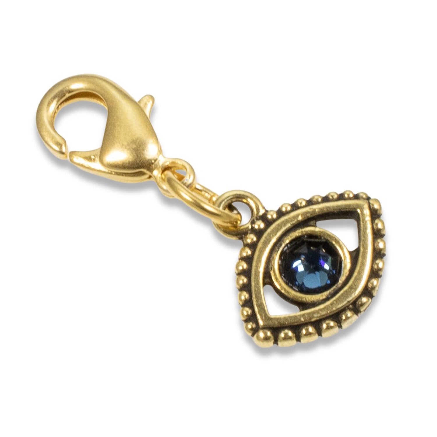 Evil Eye Clip On Charm, Gold Evil Eye Pendant, Keyring, Protect, Pet  Collar, Bag Charm, Zipper