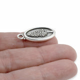 Not All Those Who Wander Are Lost Redwood Charms, Silver Message Pendant, 2/Pkg