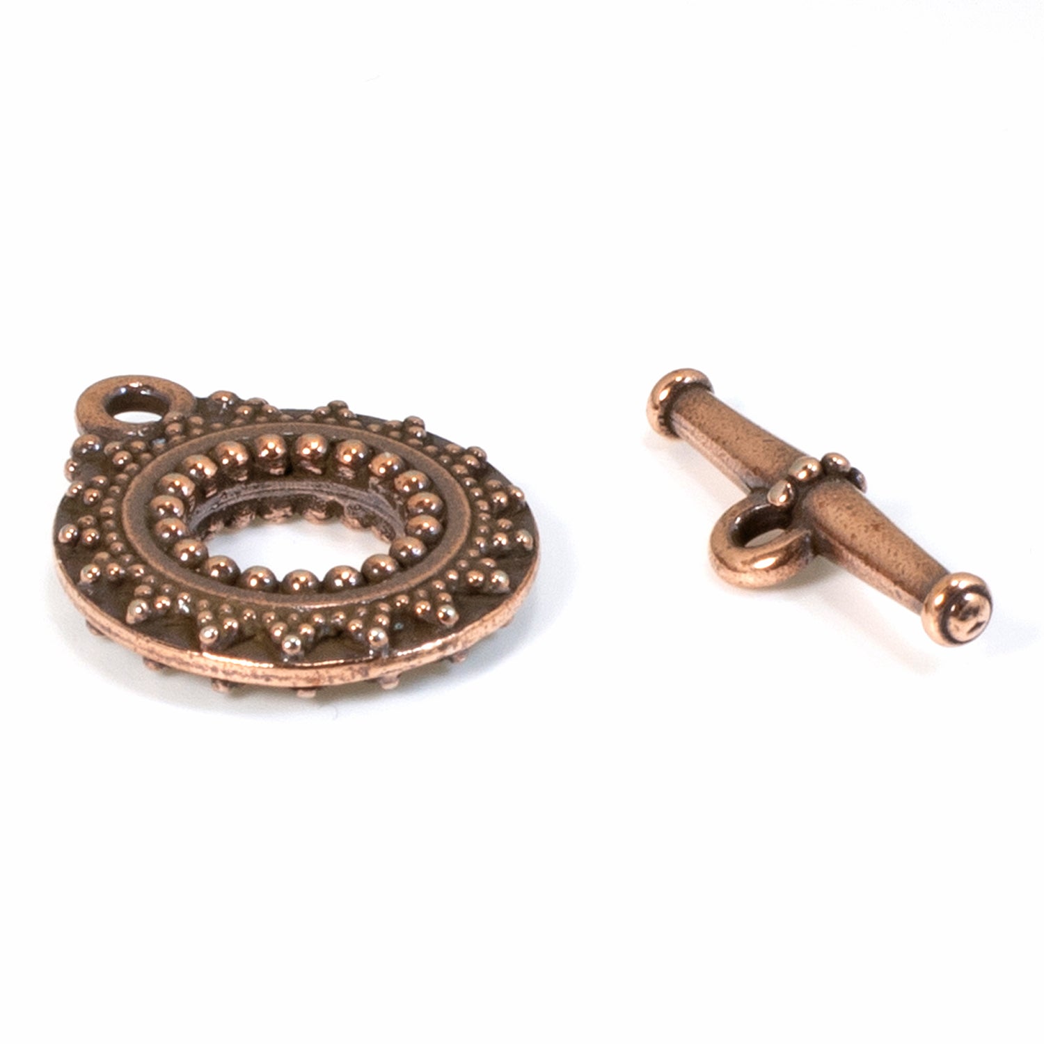 Copper Bali Toggle Clasp Set