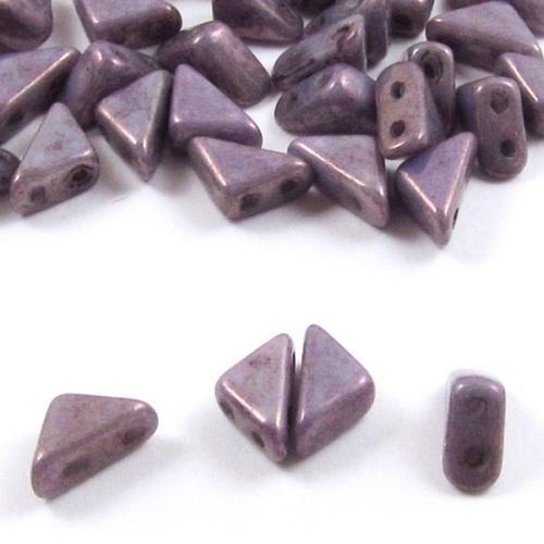 Lumi Purple Tango Triangle Beads