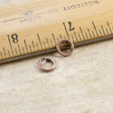 Heavy Duty Copper Plated 16 Gauge Jump Rings, TierraCast 7mm Round 50/Pkg
