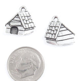 Silver Dog House Charms