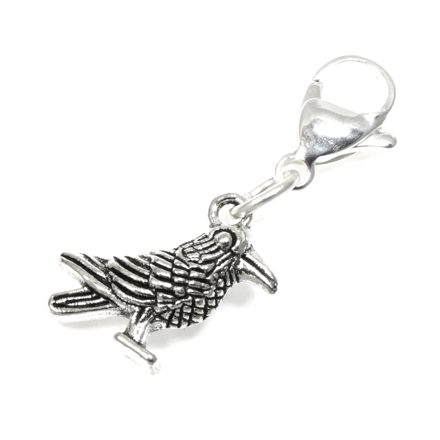 Raven Clip-on Charm - Accessorize Bags & Keychains - Wildlife Zipper Charm