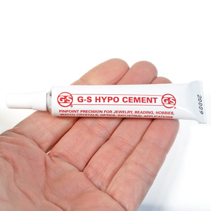 G-S HYPO CEMENT Jewelers Hobby Adhesive Crafting Glue 1/3 oz. Tube