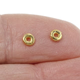 Gold Kenyan Heishi 4mm Spacer Beads, TierraCast Pewter 50/Pkg