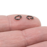 200/Pkg Black Medium Oval Jump Rings, TierraCast 5x6mm