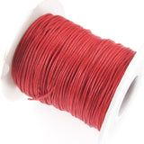 Red 1mm Waxed Cotton Cord