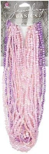 Pink & Purple Glass Seed Beads Set, Jewelry Basics Bead Mix 90g for Jewelry Making, Beading Gift Kit