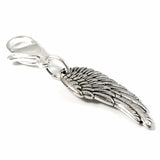Silver Wing Clip On Charm, Purse, Journal, Pet Collar Jewelry