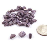 Lumi Purple Tango Triangle Beads