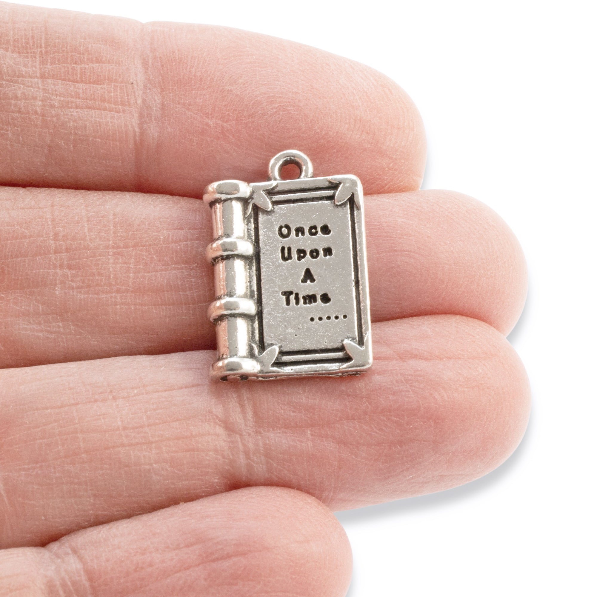 Silver Book Charms | Hackberry Creek