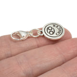 Silver Cancer Clip-on Charm, Astrology Zodiac The Crab + Lobster Clasp