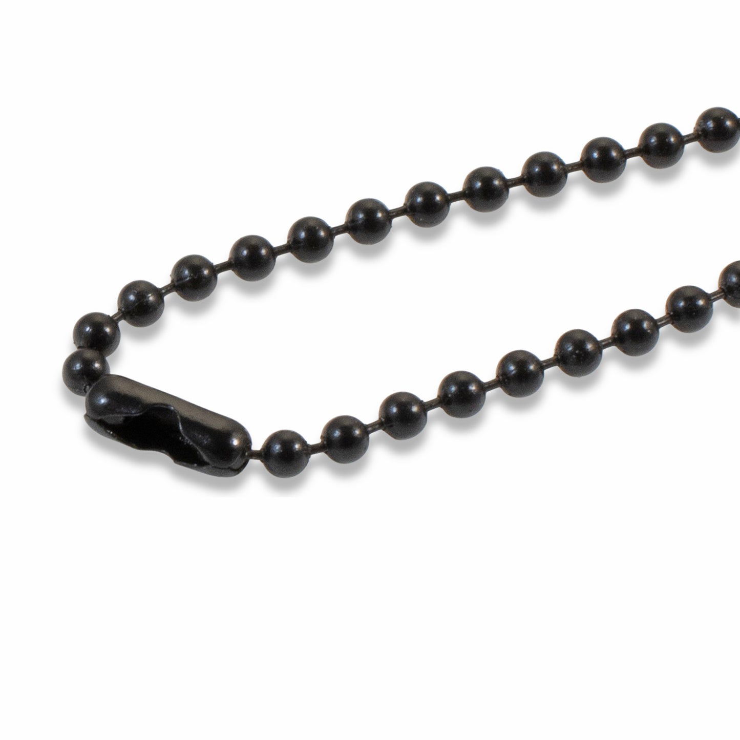 Black Heavy-Duty 30" Steel Necklaces - 5-Pack #6 Ball Chain - Customizable