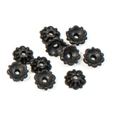 Black Tiffany 5mm Bead Caps, TierraCast Small Ornate Caps, 10/Pkg