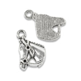 Silver Horse Charms, Metal Western Cowboy Rodeo Charm 15/Pkg