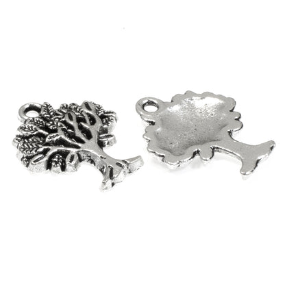 Silver Tree of Life Charms for DIY Jewelry and Crafts - Nature Pendants