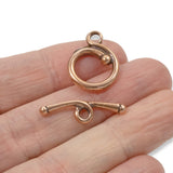 Copper Renaissance Toggle Clasps, TierraCast Pewter Findings, 2 Sets
