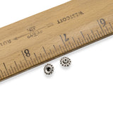 10/Pkg Silver Beaded 8mm BeadAligner + 2.5mm Peg, Large Hole Bead Stabilizers