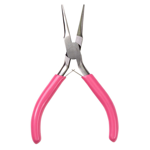 Beadsmith Flat Nose Pliers with Pink Handle - Bead Inspirations