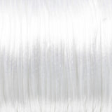 White 1mm Satin Nylon Cord, 60 Meters, Macrame, Jewelry String