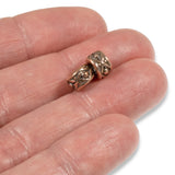 Copper Legend 8mm Spacers, TierraCast Large 2.5mm Hole Beads 4/Pkg