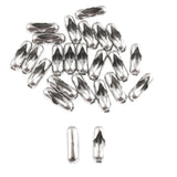 50 Stainless Steel #6 Ball Chain Lamp Fan Pull Connectors, Silver