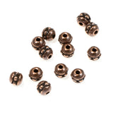 Copper Beaded Round Seed Beads, TierraCast, Size 8, 3mm 50/Pkg