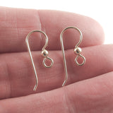 10 Gold Filled Ear Wires + 3mm Accent Bead, TierraCast Earring Hooks