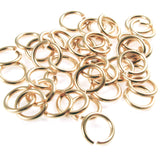 Bright Gold 20 Gauge Round Jump Rings, 4mm Inside Diameter, 100/Pkg