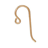Gold Ear Wires With Small Loop