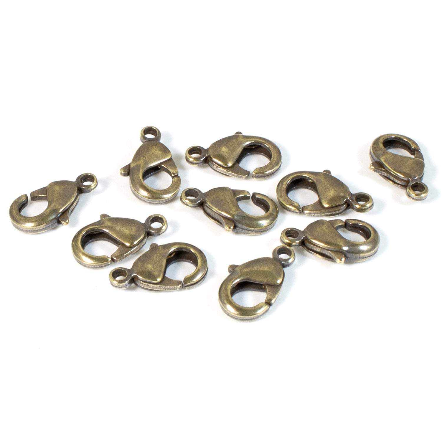 Small Gold Lobster Clasp (7x12mm, 10 Pieces)