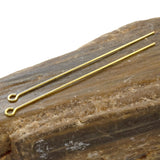 2" Brass Eye Pins, 22 Gauge TierraCast Findings 50/Pkg