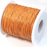 Light Orange 1mm Waxed Cotton Cord, 70 Meters, Macrame, Beading String