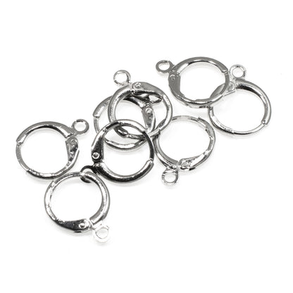 4-Pairs Leverback Pierced Huggie Earring With Loop, Design Your Own Earrings