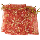 Red Snowflake Christmas Bags,