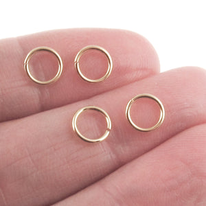 Gold 7mm Round Open Jump Rings