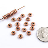 Copper 5mm Disk Beads, TierraCast Smooth Contemporary Spacer 25/Pkg