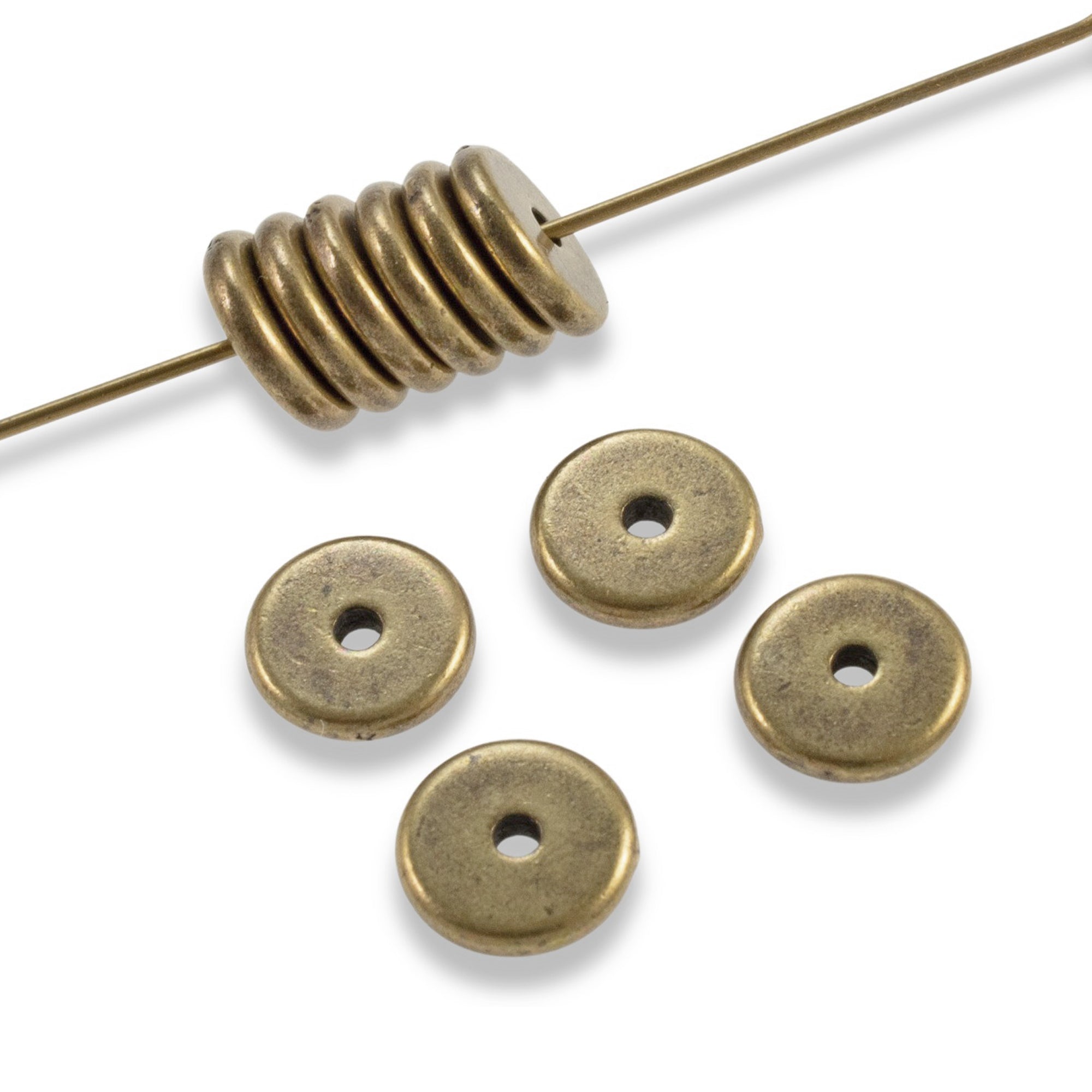 Brass spacer sale beads