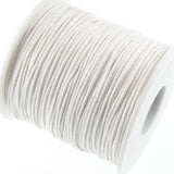 White 1mm Waxed Cotton Cord