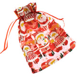 10 Red Mr. & Mrs. Santa Christmas Bags, Organza Holiday Gift Treat Bag