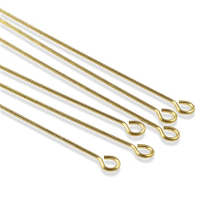 2" Brass Eye Pins, 22 Gauge TierraCast Findings 50/Pkg