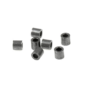 Black Crimp Tube Beads 2x2mm, TierraCast Findings (50 Pieces)